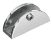 Clip para repisa media luna 12 mm pulido (und)