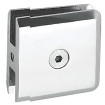 Clip pared vidrio negro biselado