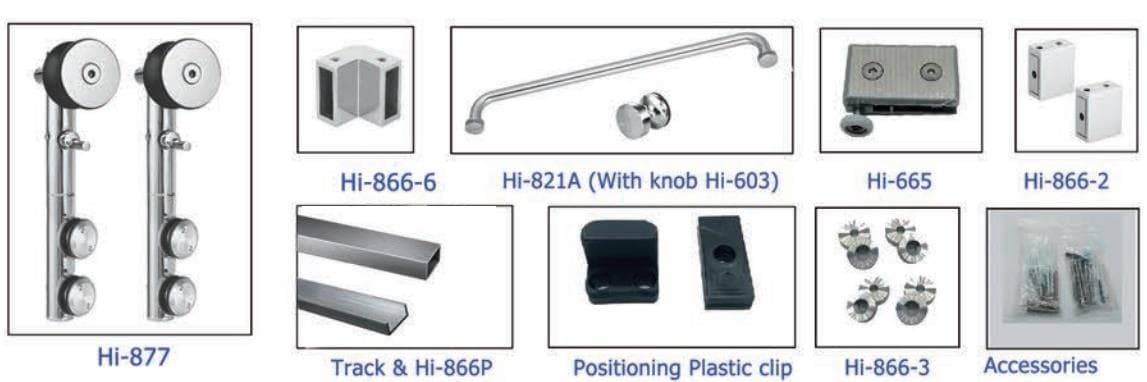Kit slider curvo satinado incluye tubo cuadrado 30 mm*10 mm*2tms