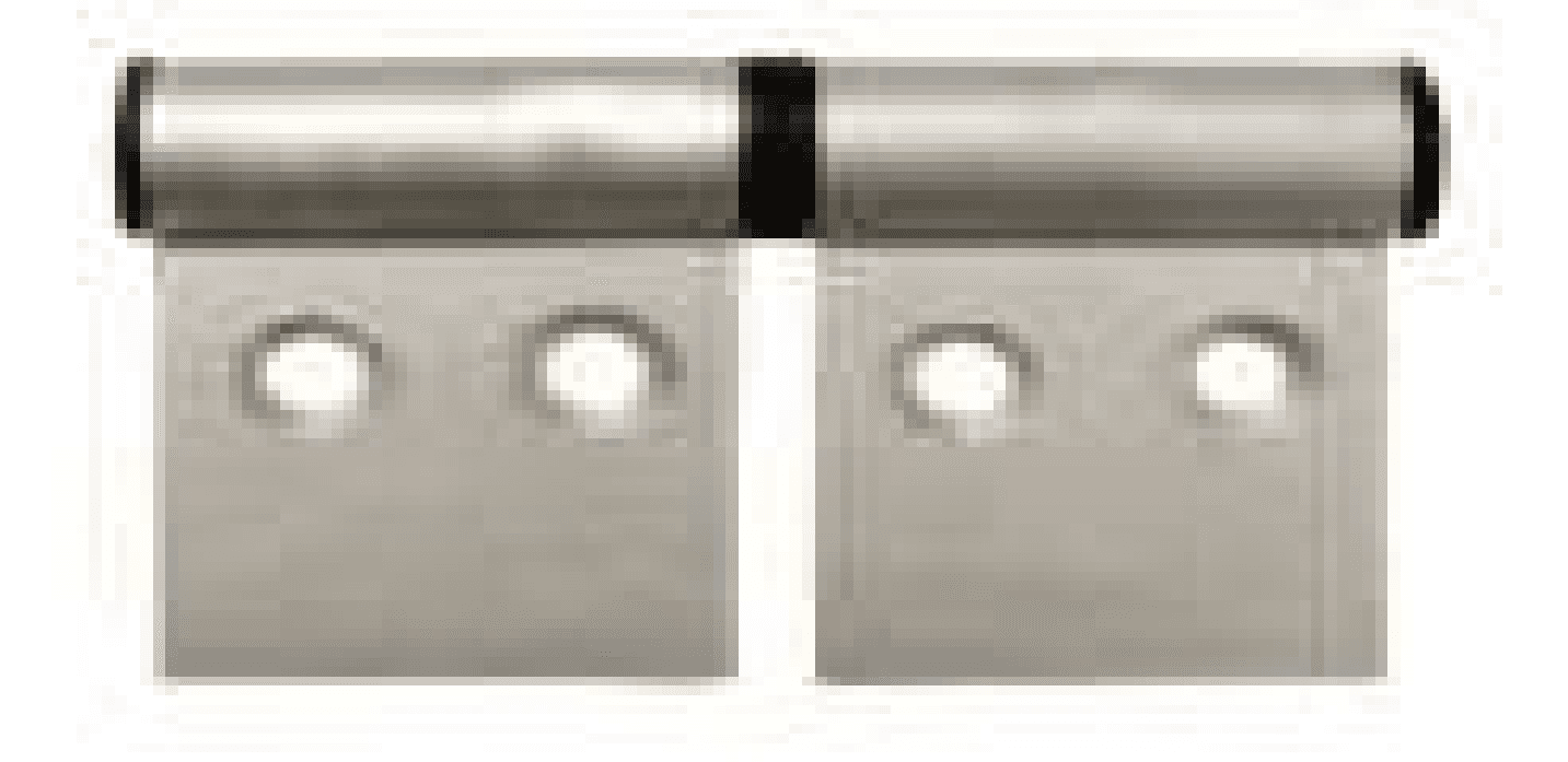 Bisagra de sobrep.120 mm blanco mate